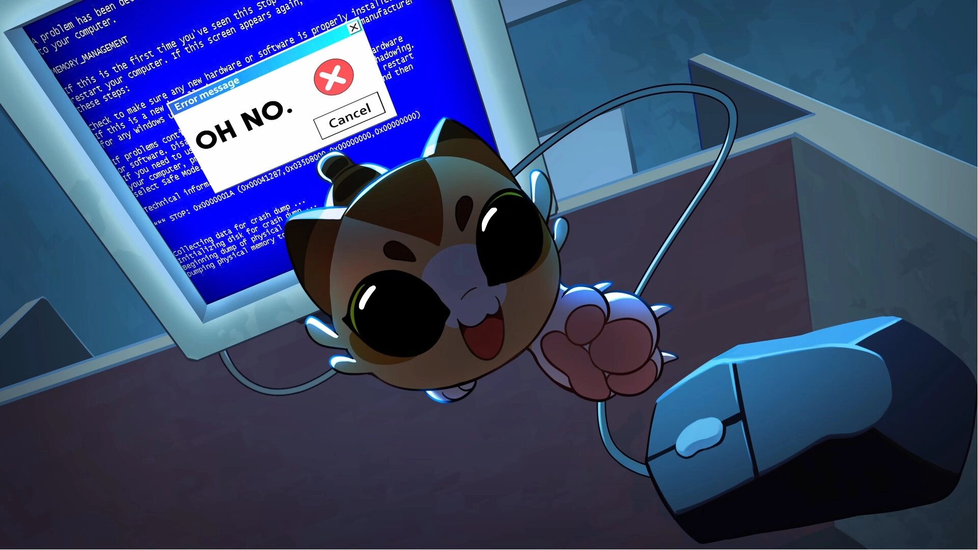 Isekat: Crushed by a Computer, My Beloved Kitten is Transported to a Fantasy World where its Typing Skills Save the Kingdom! - screenshot 1