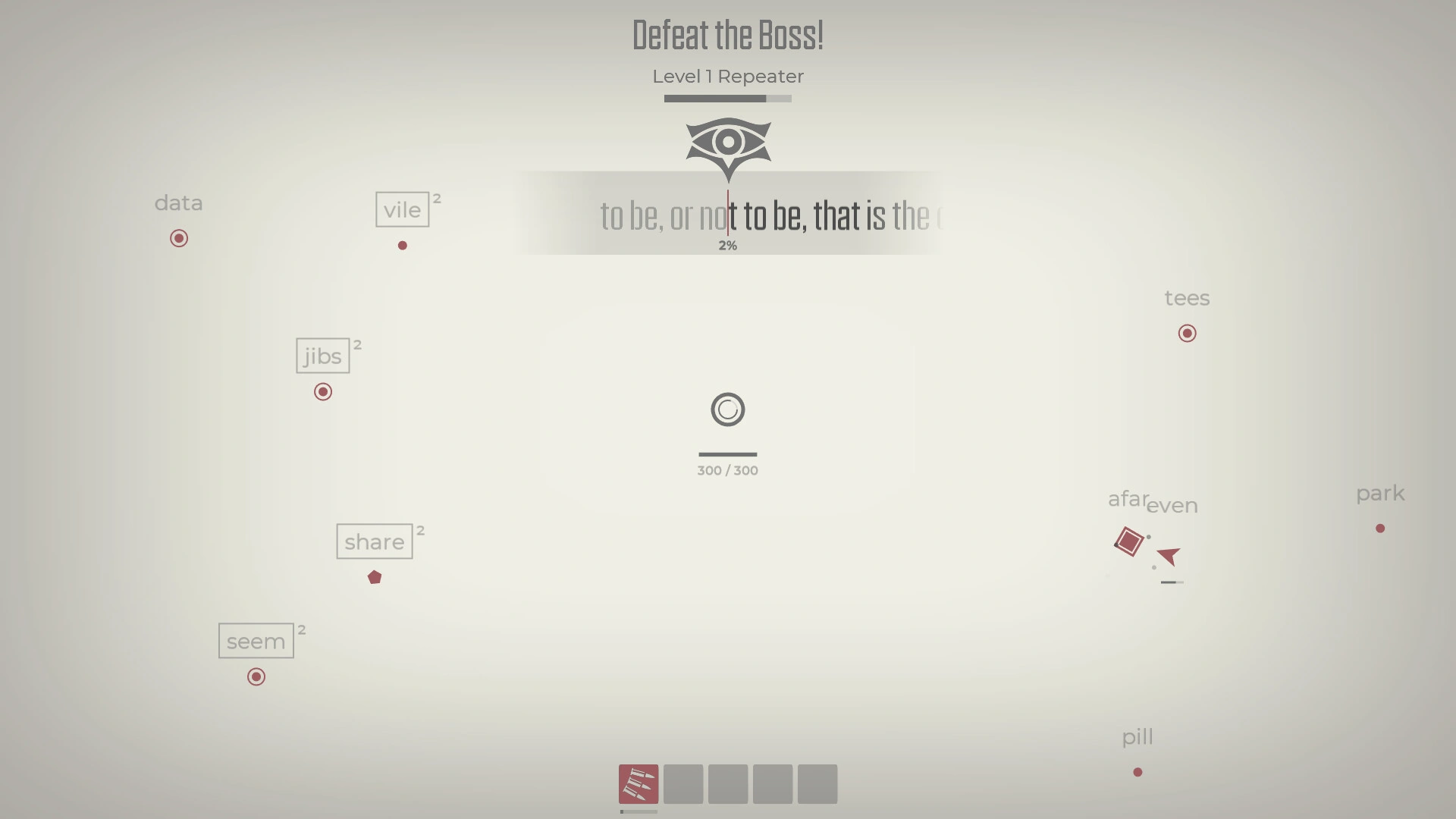 Glyphica: Typing Survival - screenshot 1